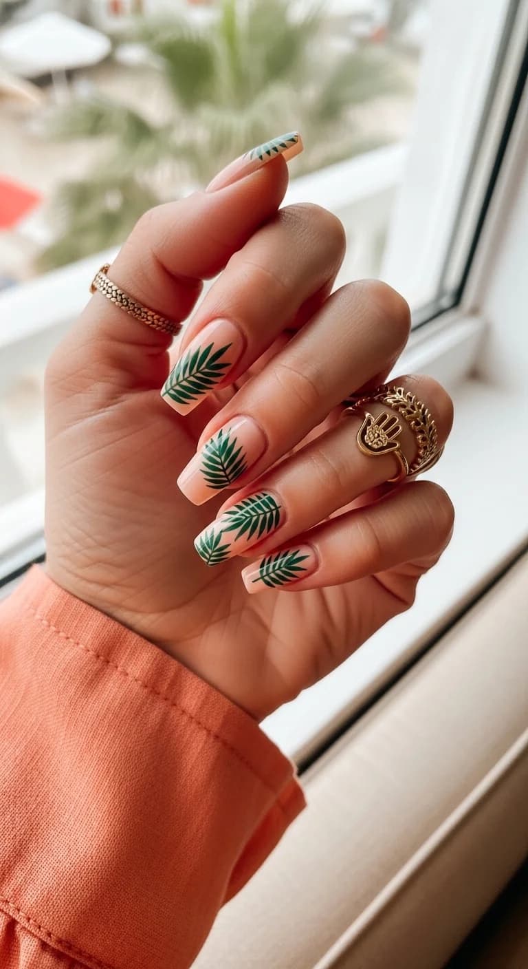 Tropical Palm Leaf Paradise