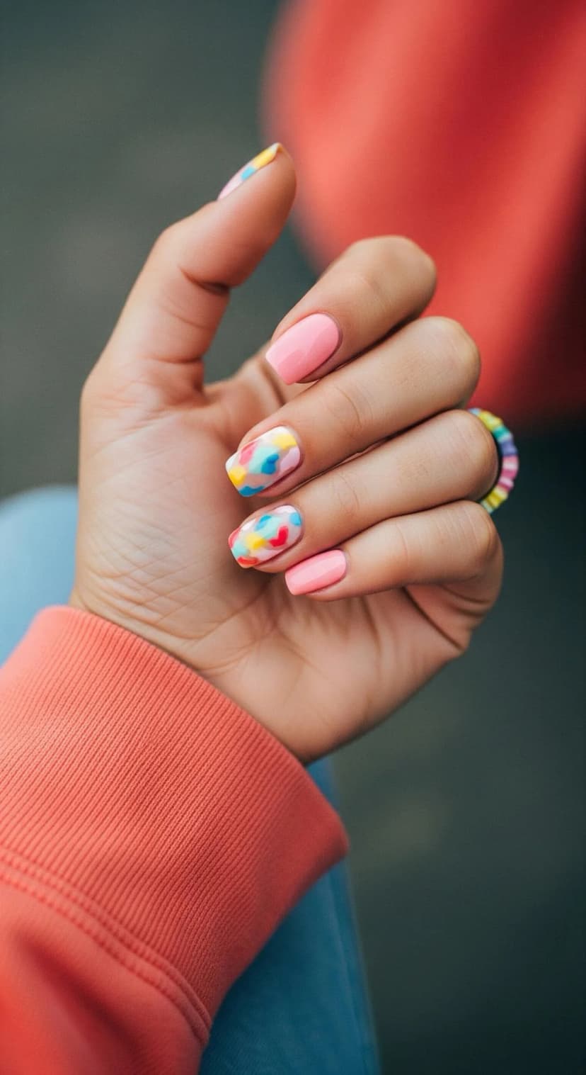 Playful Colorful Nail Art