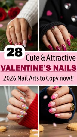 đź’… 28 Valentine's Day Nails for a Romantic Look 2026 | Best Valentine's Nail Ideas | Romantic Valentine's Day Manicure | Valentine's Nail Art Ideas