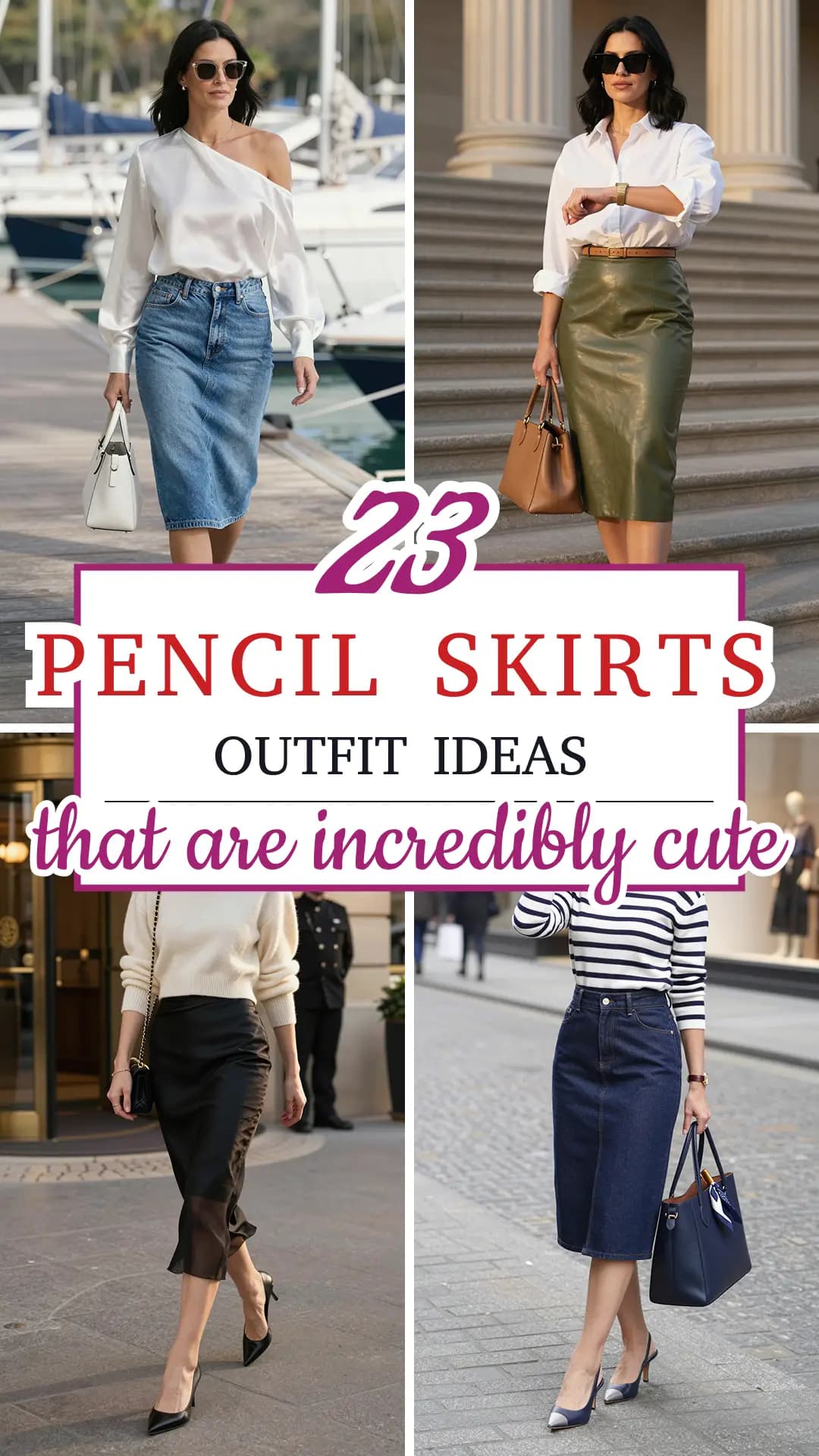 23 Classic Pencil Skirt Outfits for Women (2026) | Office Wear, Casual Styling & Elegant Evening Looks