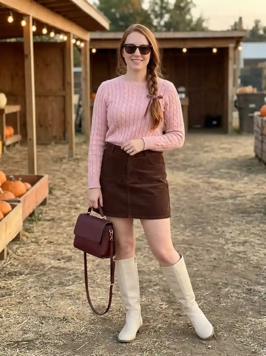 Cute & stylish pumpkin patch outfit ideas for women 2026