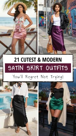 21 Best Satin Skirt Outfit Ideas for Women 2026 πβ¨