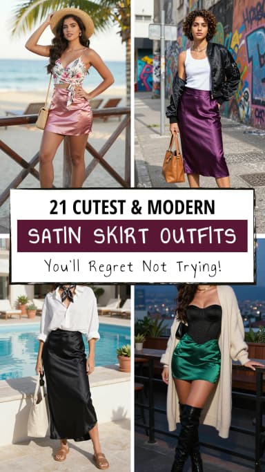 21 Best Satin Skirt Outfit Ideas for Women 2026 πβ¨