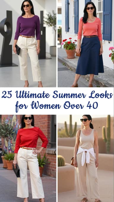 25 Best Summer Outfits for Women Over 40 ☀️👗👵