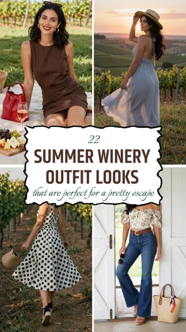 22 Best Summer Winery Outfits for Women 2026 π·πβοΈ