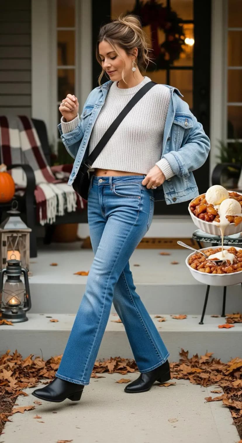 Fair Isle Sweater + Blue Jeans