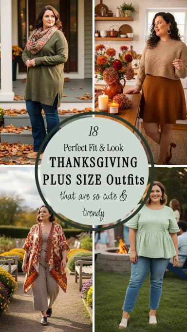 18 Plus Size Thanksgiving Outfits 2025 π¦β¨ | Best Thanksgiving Outfit Ideas for Plus Size Women | Comfortable & Stylish Holiday Looks for Curvy Women