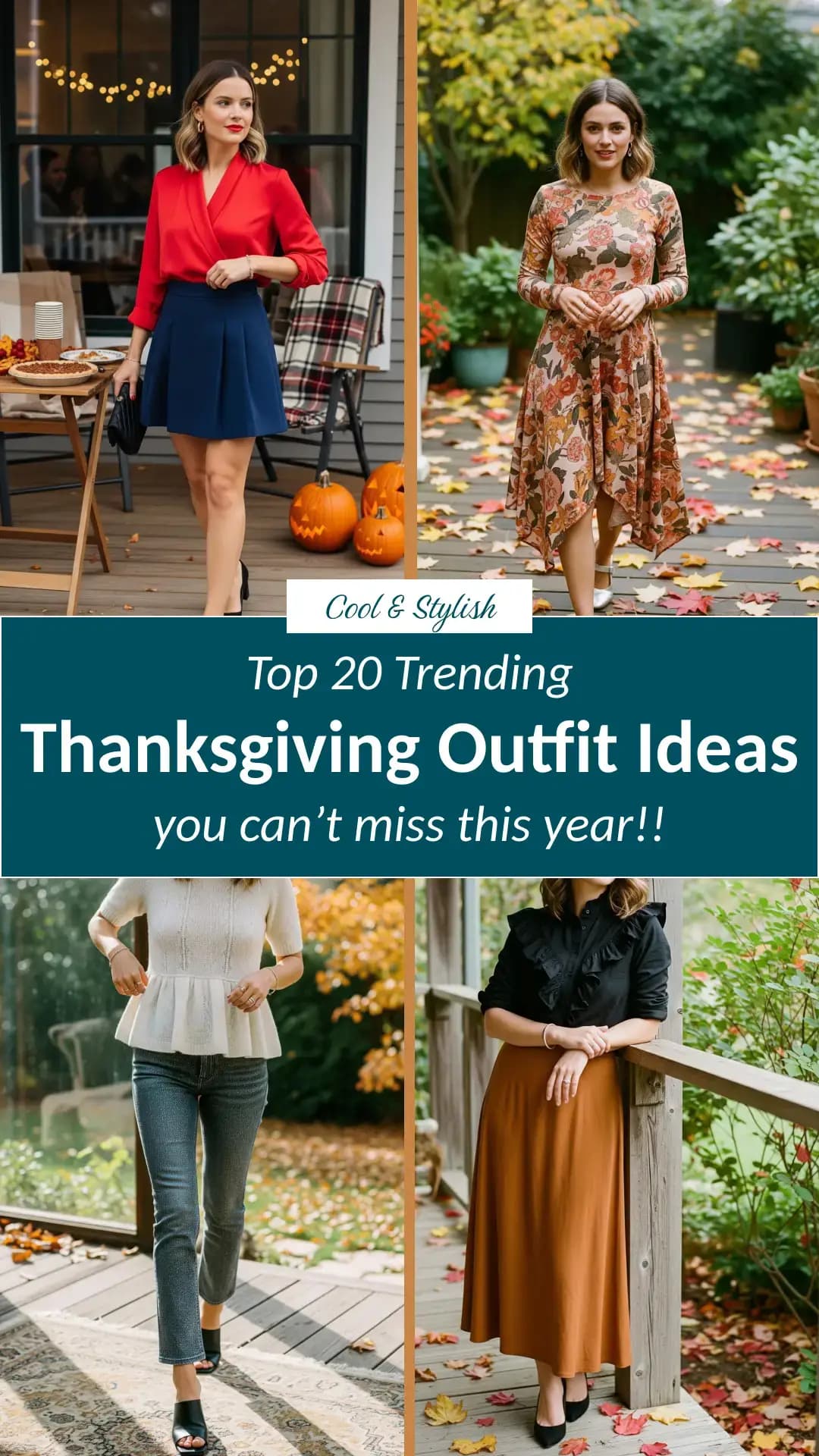 20 Stunning Thanksgiving Outfits for Women 2026