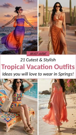 21 What to Wear to Tropical Vacations in Hot Weather ☀️🌴 | Chic Summer Travel Outfits & Resort Wear Ideas