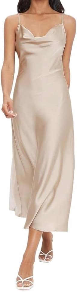 Satin Spaghetti Strap Dress