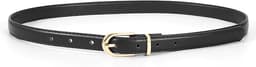 Womens Skinny Leather Belt