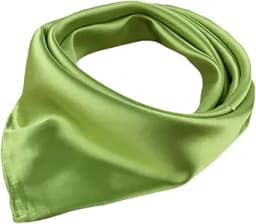 Solid Charmeuse Square Scarf (Sage Green)