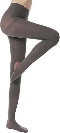 HA WA Women\'s 80 Denier Opaque Tights, Warm Winter Tights Control Top Thick Nylon Pantyhose