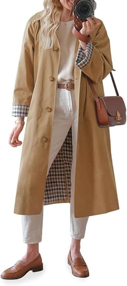 Womens Long Trench Coat