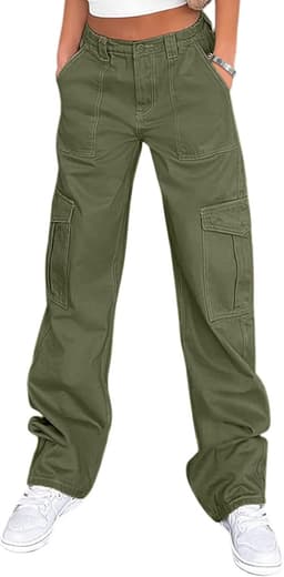 High Waisted Cargo Pants for Women