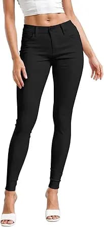 Ultra Stretch Skinny Leg Pants (Black)
