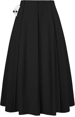 Women's Pleated Midi Skirt