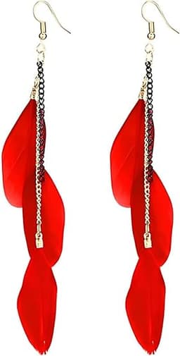 Colorful Feather Earrings