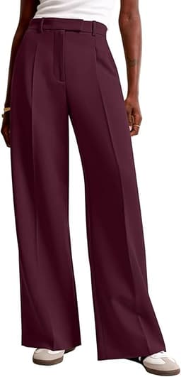 Wide Leg Pants High Waisted Business
