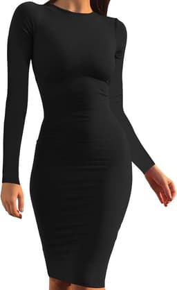 Basic Pencil Dress Long Sleeve Bodycon