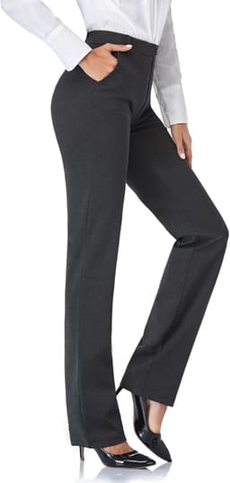 Stretchy Straight Dress Pants