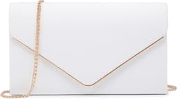 Faux Suede Evening Clutch
