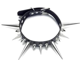 Long Spiked Choker Punk Rock Collar