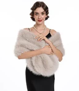 Faux Fur Scarf Wrap Collar Shawl