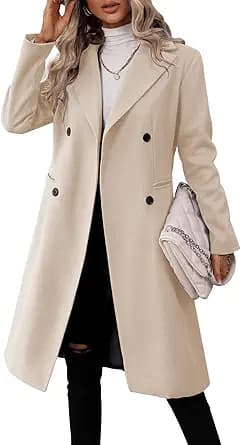 Double Breasted Slim Fit Trench Coat (Camel)