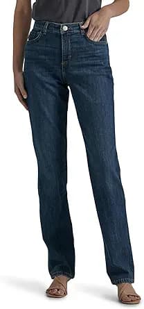 Classic Relaxed Fit Straight Leg Jeans (Blue)