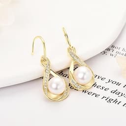 Pearl Drop Earrings for Women