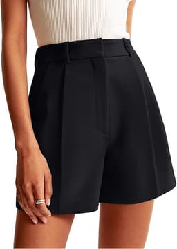 High Waisted Pleated Shorts