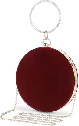 Red Velvet Clutch/Sling Purse