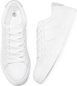 White Tennis Low Top Shoes