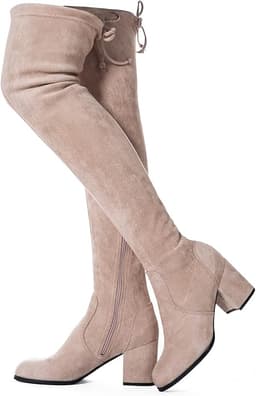 Women Over Knee Boots (Khaki)