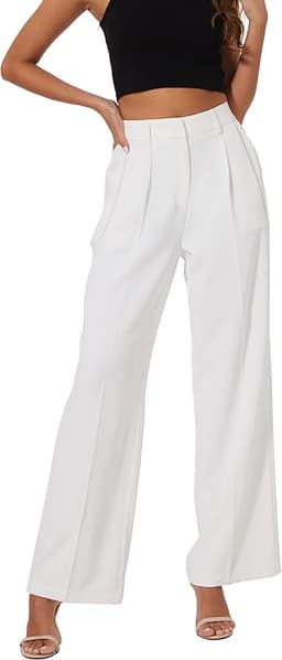 Office Wide High Waist Pants