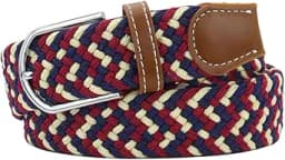 Mixed Color Woven Stretch Braided Belts for Men and Women Fashion Elastic Belts