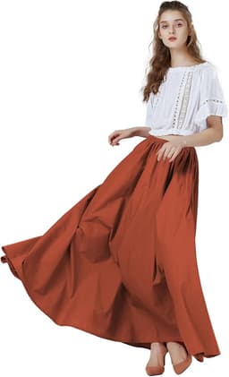 Long Maxi Medieval Skirt