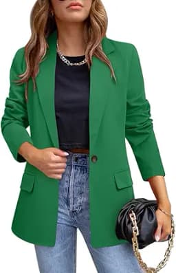 Open Front Lapel Blazer Jacket