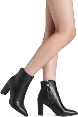 Women's Chunky Heel Ankle Booties