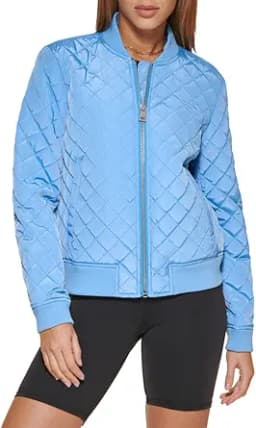 Levi\'s Women\'s Diamond Quilted Bomber Jacket With Front Pockets - Regular & Plus Sizes