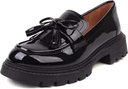 Black Patent Loafers
