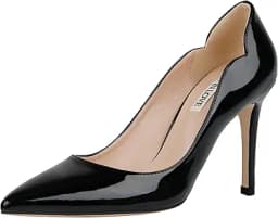 Stiletto Pointed Toe High Heel Pumps (Black)