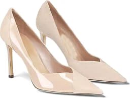 Pointed Toe Stiletto Heel Pumps (Nude)
