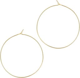 Thin Gold Hoop Earrings