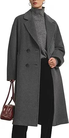 Double Breasted Trench Overcoat (Grey)