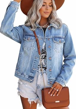 Cropped Denim Jacket for Women