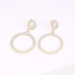 Round Circle Dangle Earrings