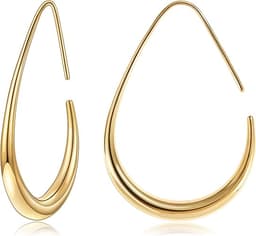 Teardrop Hoop Earrings