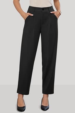 Ankle Formal Trousers (Black)